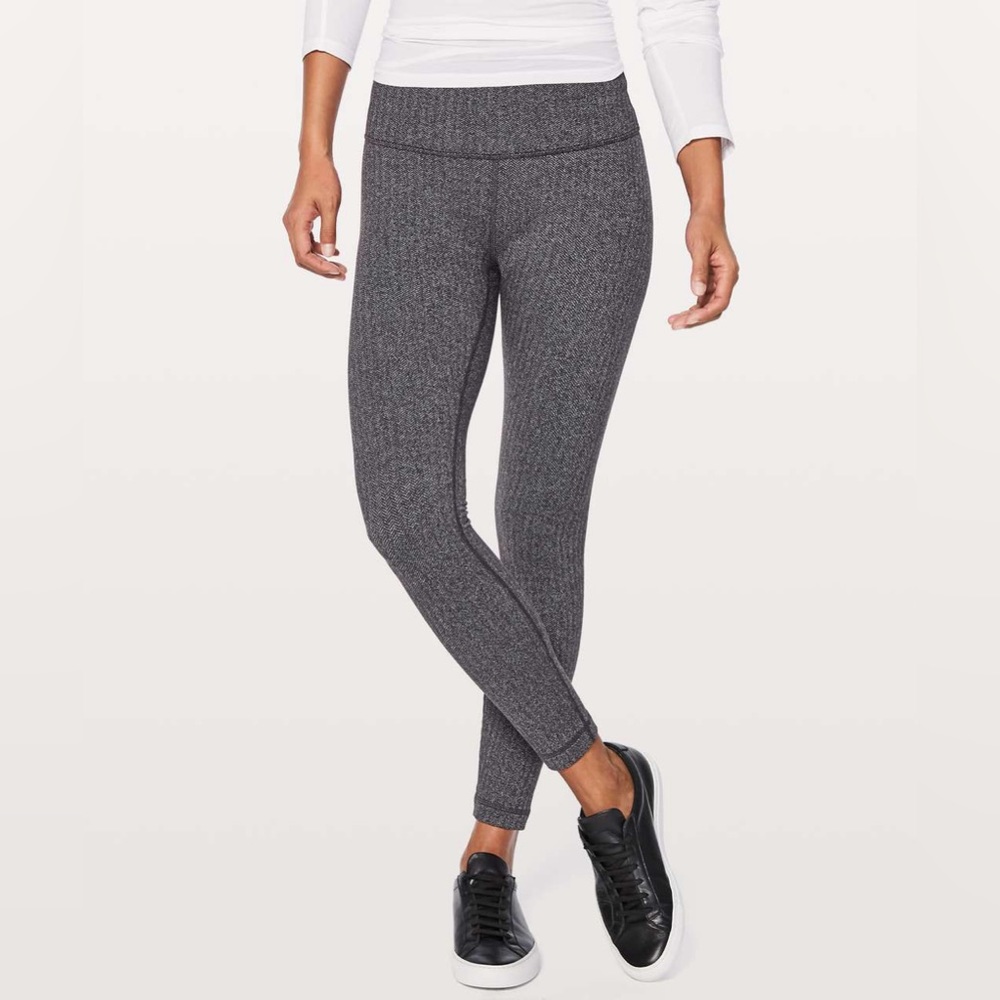 Women’s Lululemon High-Rise Legging | Heathered Herringbone/Heathered Black